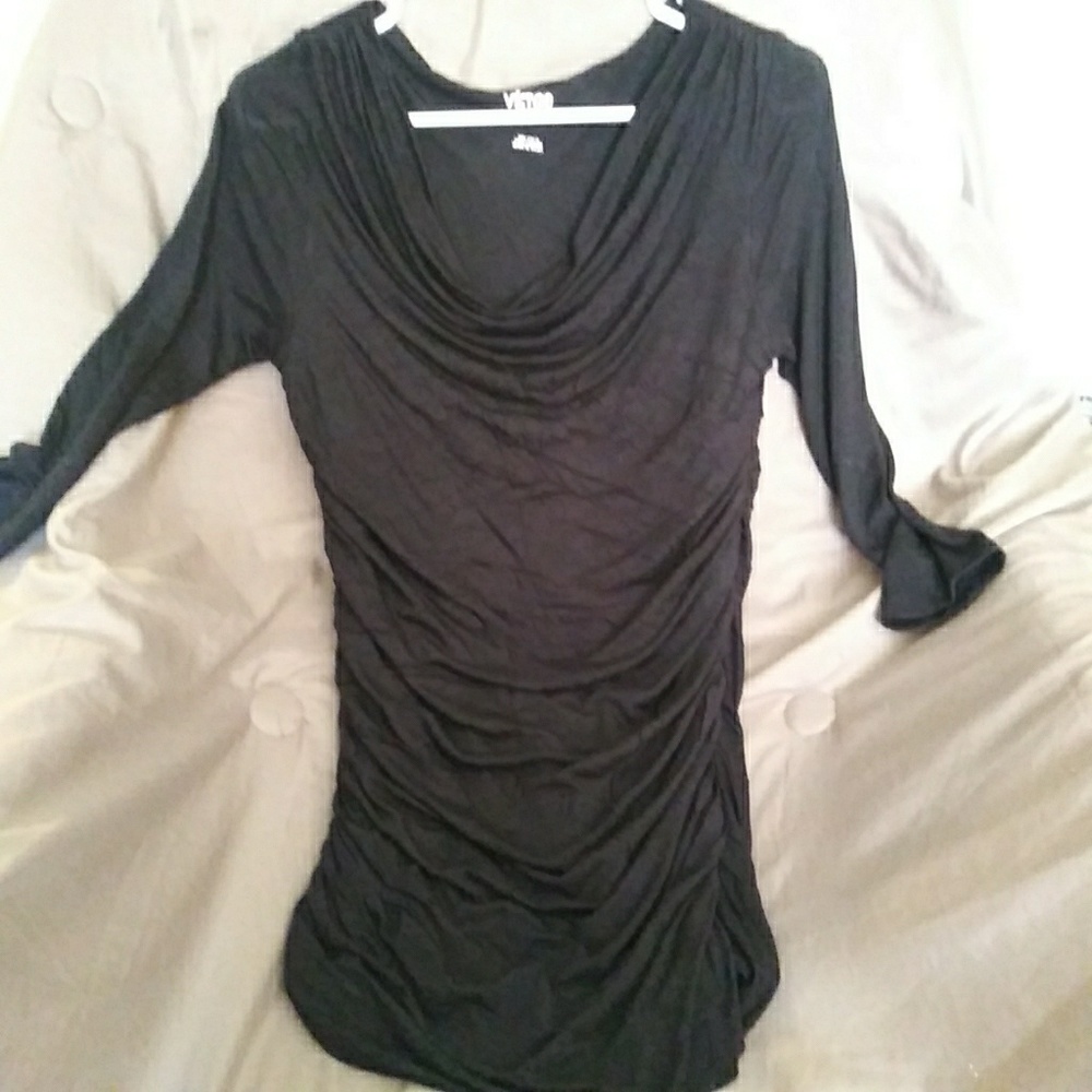 Black Victor M 3/4 sleeve dress